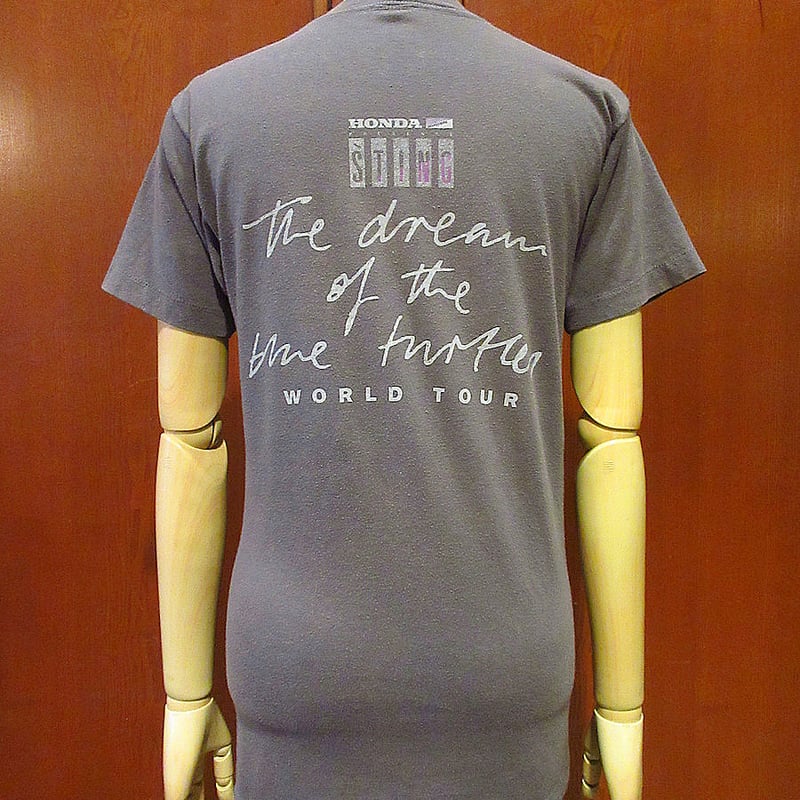 ビンテージ80's○STINGワールドツアーTシャツグレーsize M