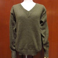 ビンテージ50's○JantzenウールジャガードVネックセーターsize 34