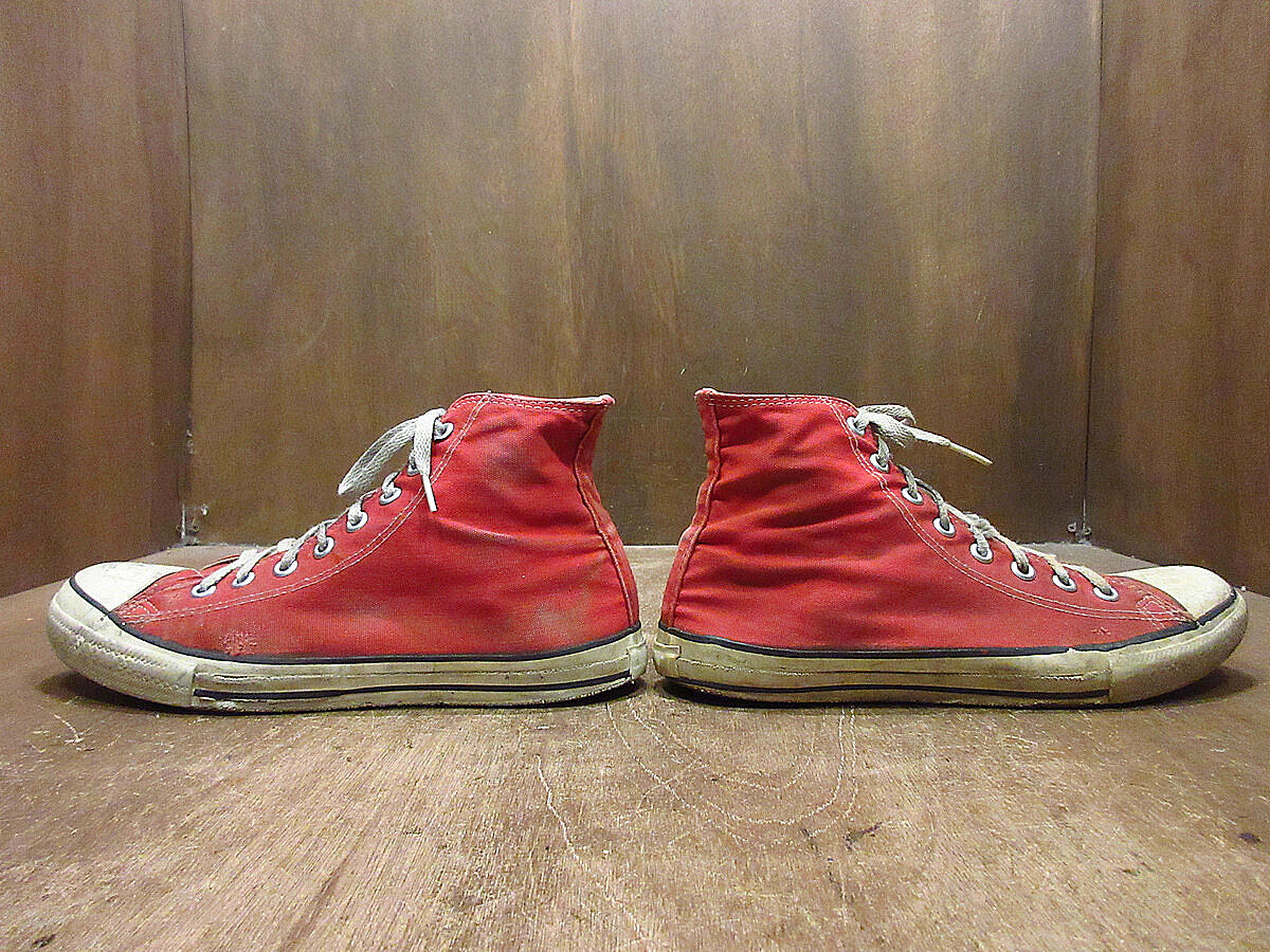 ビンテージ90's○CONVERSEオールスターHI赤size 9 1/2○230924i1-...