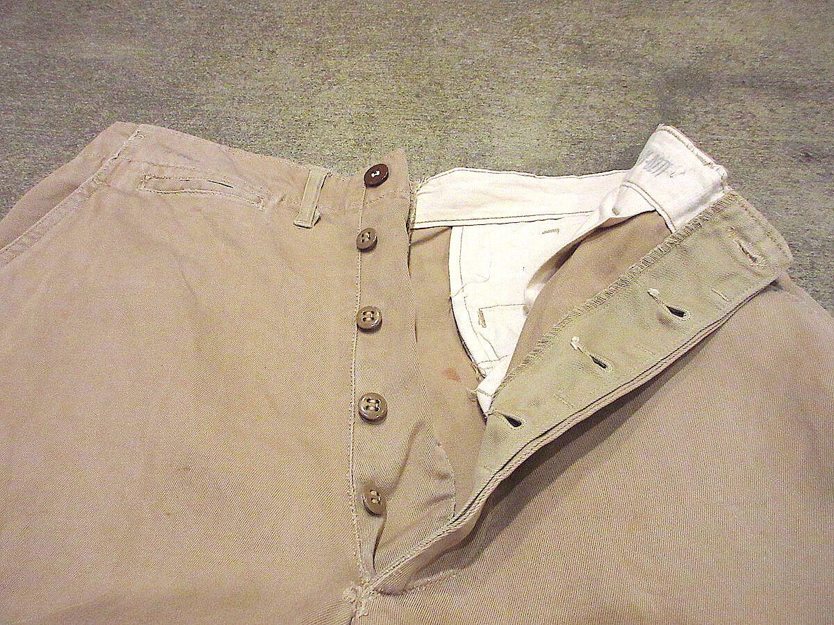 ビンテージ40's○U.S.ARMY M-45ボタンフライチノトラウザーズ