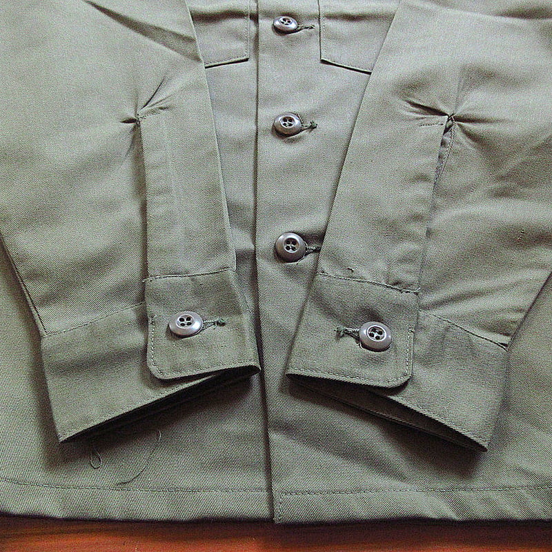 ビンテージ70's○DEADSTOCK U.S.ARMY OG-507ユーティリティシャツsi