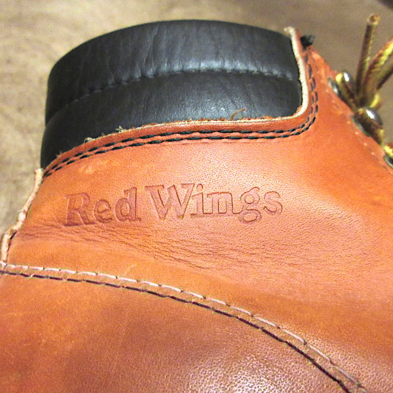 ビンテージ80's○RED WINGレザーワークブーツ茶size 8 E○250624j2-m