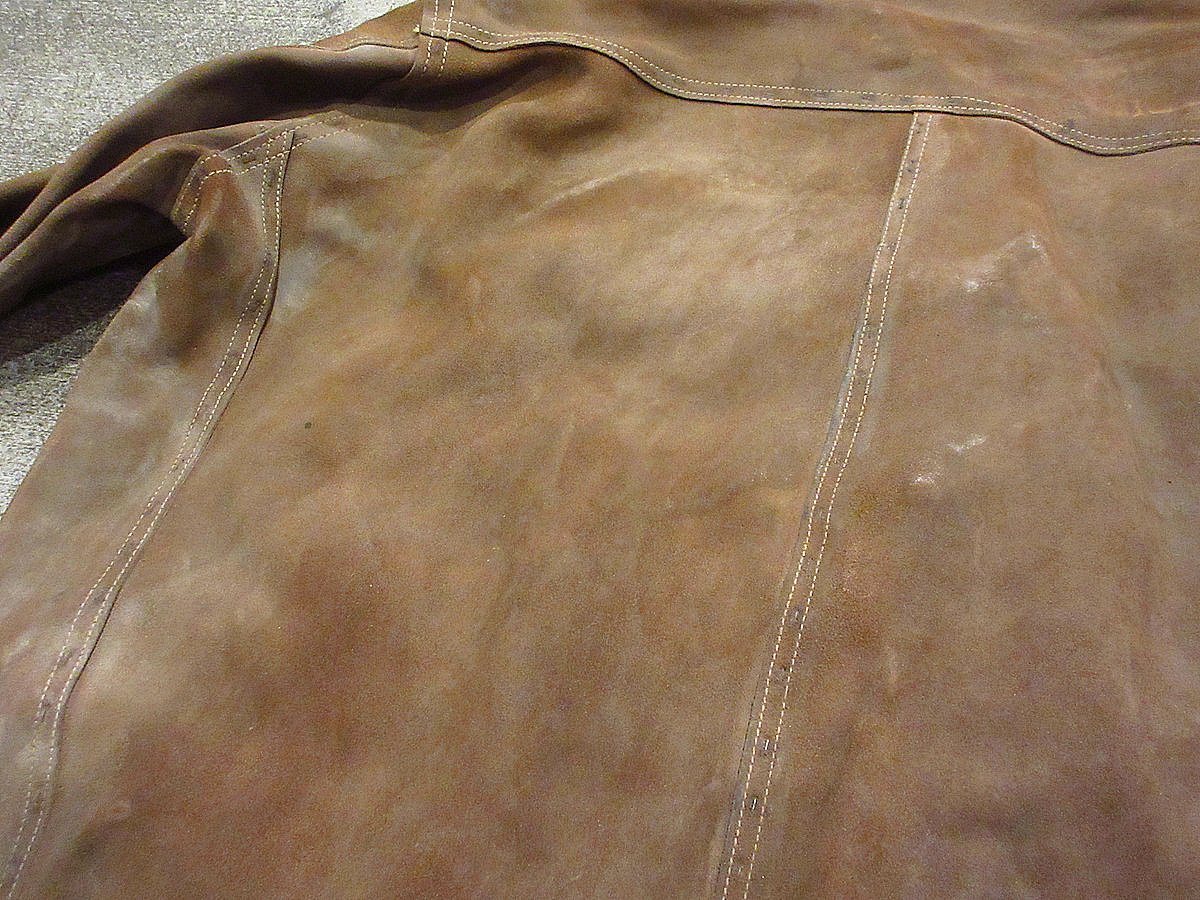 ビンテージ~60's○スウェードウェルディングジャケット茶○240207i2-m