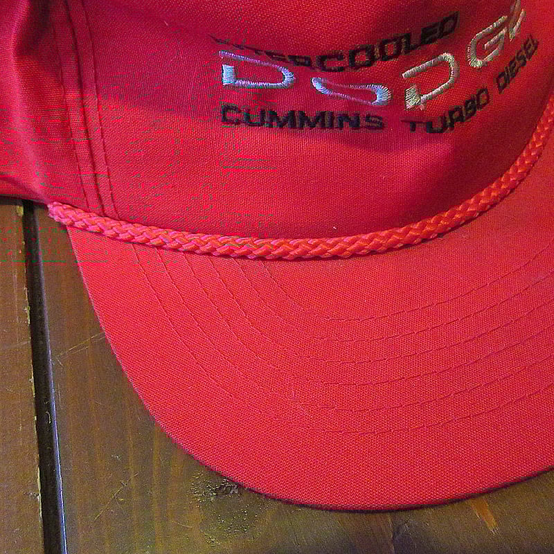 ビンテージ80's○DODGEスナップバックキャップ赤○240324j8-m-cp