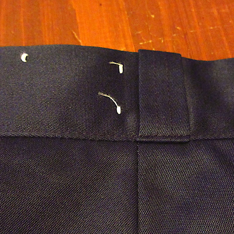 ビンテージ80's○DEADSTOCK BIG MACワークパンツ紺○251124j2-m-p