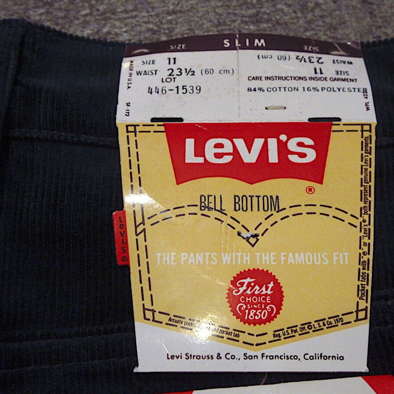 ビンテージ70's○DEADSTOCK Levi's446-1539ボーイズコーデュロイパンツ