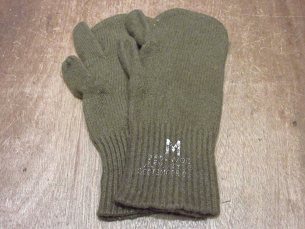50s 米軍 US ARMY M-1949 ミトン グローブ手袋 ウールライナー US ミトングローブ MITTENS ARCTIC M-1949 米軍放出品の商品詳細