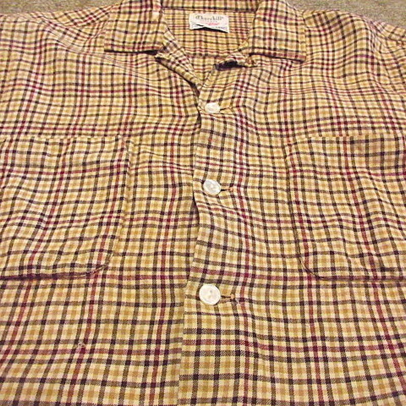 'ヨーロッパ ヴィンテージ チェック シャツ 70s 60s ビンテージ ユーロ 040721ss51_3.JPG