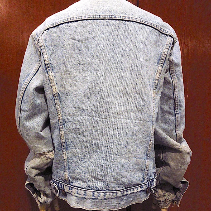 ビンテージ80's○Levi's 70506裏地ブランケット付きデニム