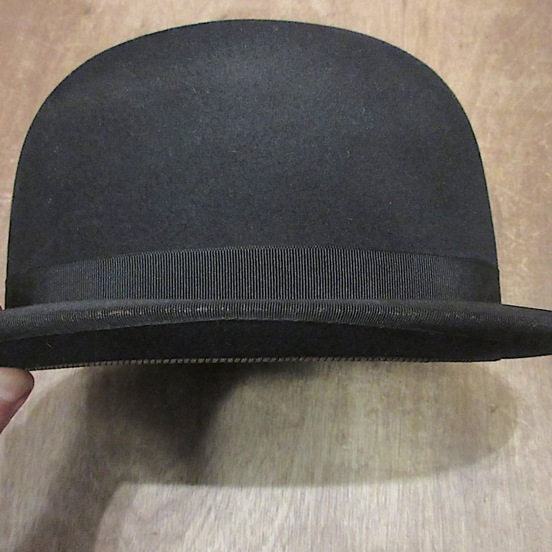 ビンテージ20's30's○ボーラーハット黒○250608z6-m-ht-flt