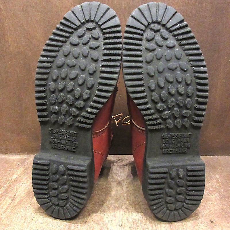 ビンテージ80's○RED WINGレザーワークブーツ茶size 8 E○250624j2-m
