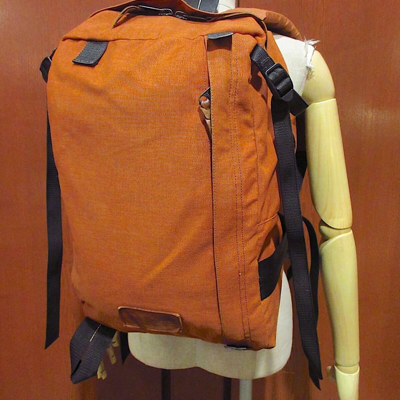 ビンテージ70 s KLETTERWERKSナイロンデイパックレンガ色 211107r8-ba