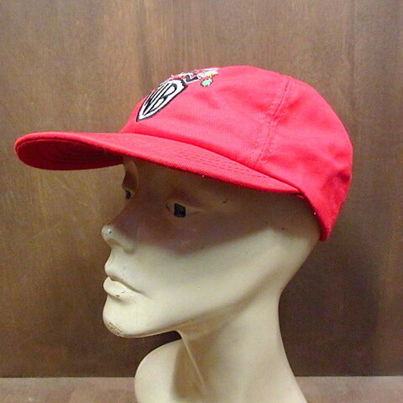 ビンテージ90's○Warner Bros. バックスバニー6パネルキャップ赤