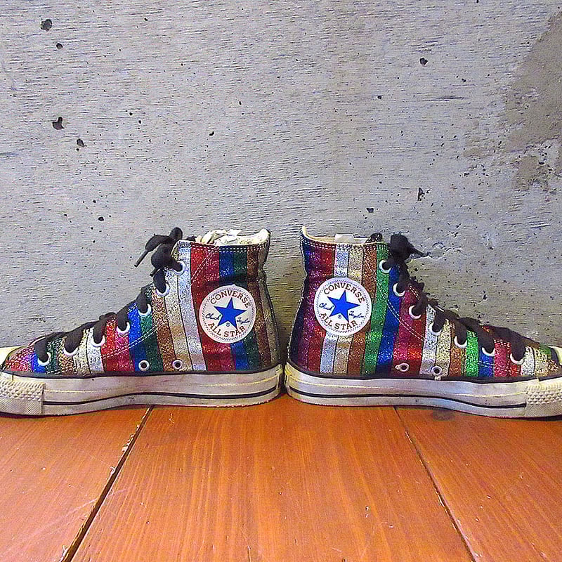 ビンテージ80's○MADE IN U.S.A. CONVERSE ALL STAR HIグリ