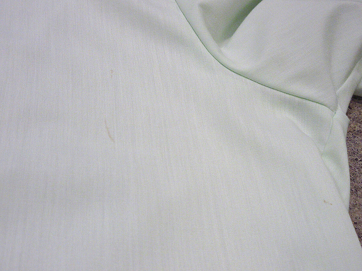 after Six ミント色 フリル付きシャツ BM ヴィンテージ 70s ビンテージ70's○after Sixフリルドレスシャツ黄緑M2○220704i2