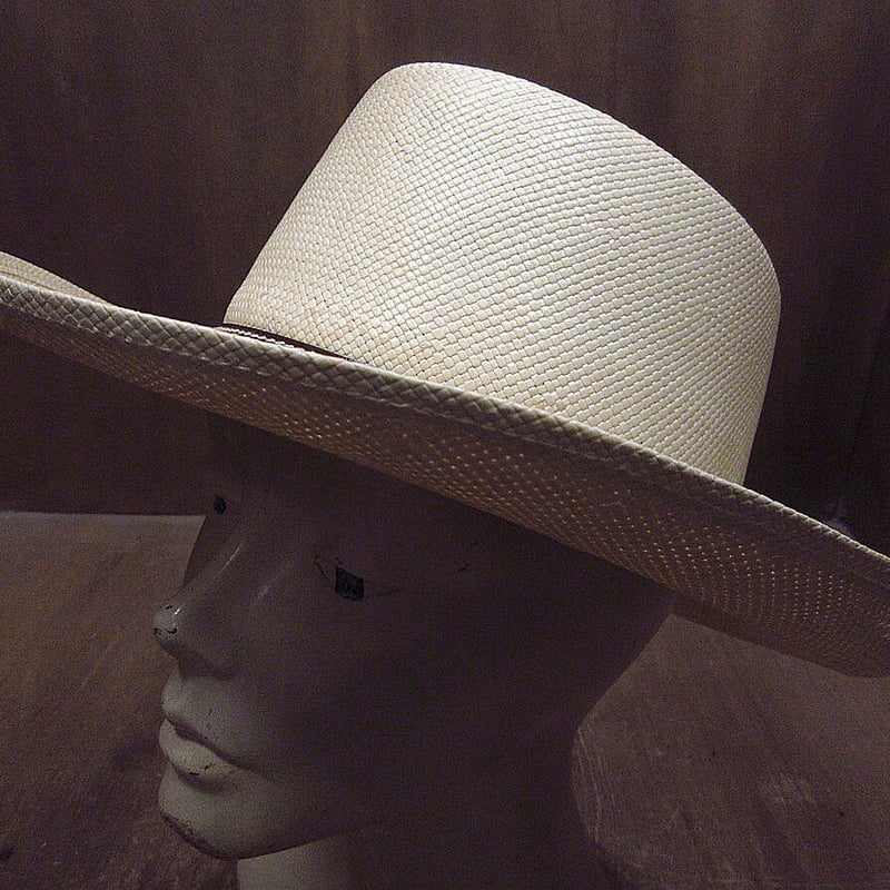 ビンテージ○STETSON 5Xストローハットsize 58 7 1/4○230605i2-m