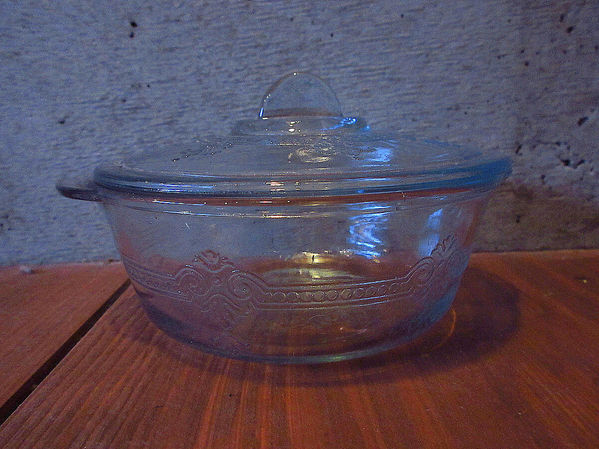 Fire king○サファイヤブルーフィルビーミニキャセロール