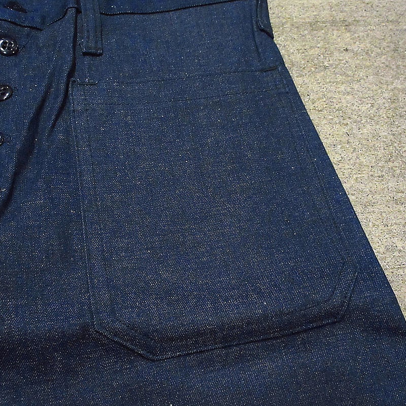 ビンテージ60's70's○DEADSTOCKボタンフライデニムセーラー ビンテージ60's70's○DEADSTOCKボタンフライデニムセーラー