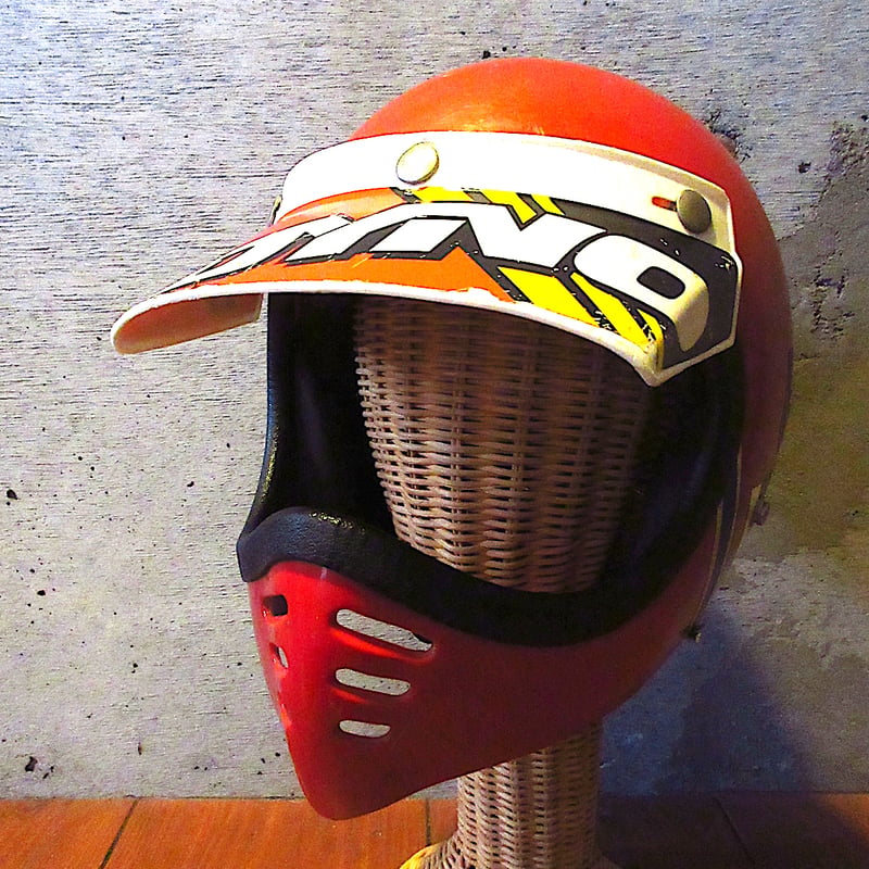 MAXSON ビンテージ ヘルメット オフロード 赤 【公式通販】