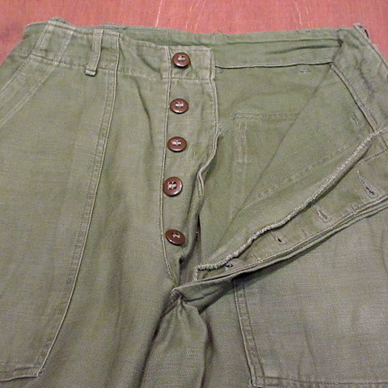 US ARMY 1950s 初期型 OG107 ベイカーパンツ M 60s U.S.ARMY 実物OG