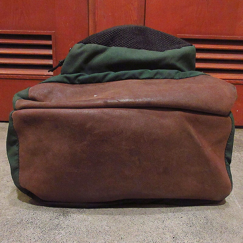MADE IN U.S.A. EASTPAKボトムレザーバックパック深緑○210613f9-b