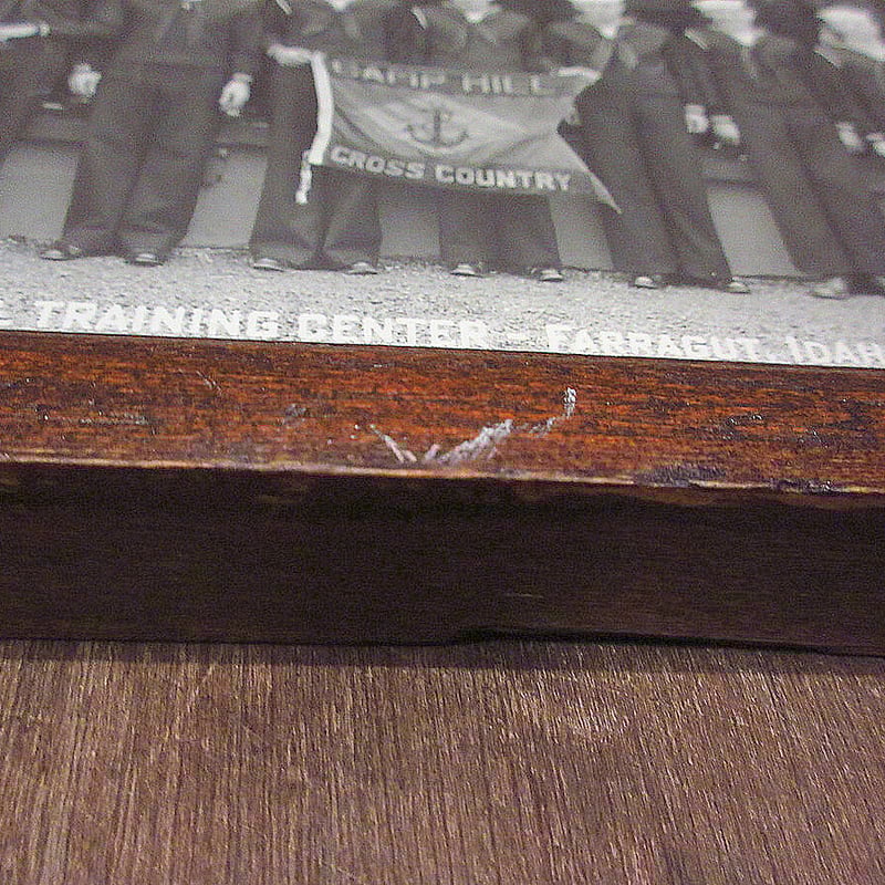 ビンテージ40's○U.S.NAVY額入りミリタリー集合写真○221022m6-sign