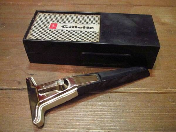 ビンテージ70's○Gilletteケース付きレイザー○220905i10-otclct ビンテージ70's○Gilletteケース付きレイザー○220905i10-otclct