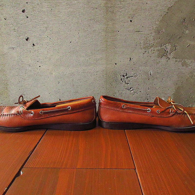 美品L.L.Bean エルエルビーン　モカシン ローファー　US9 27cm ビンテージ70's○DEADSTOCK L.L.Beanレザーモカシンローファー茶size 1