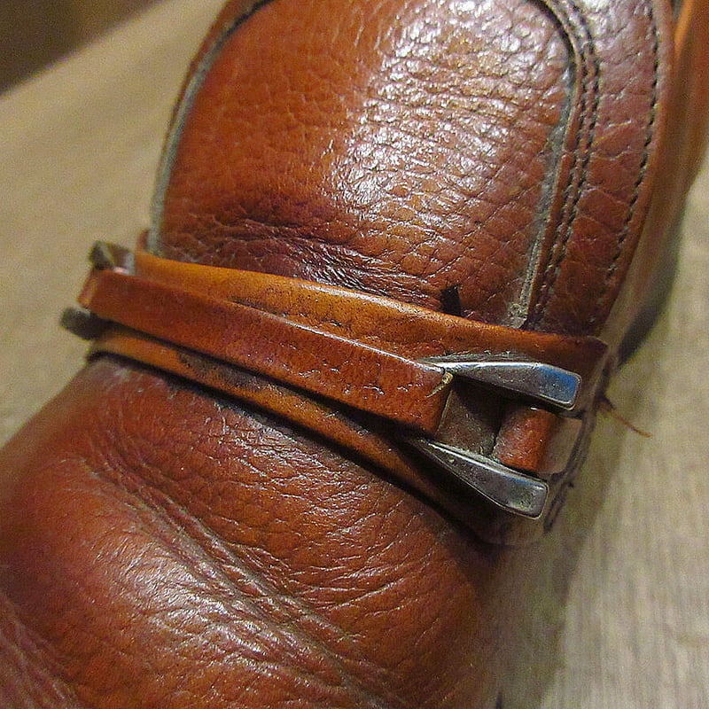 ビンテージ70's○NUNN-BUSHレザーローファー茶size 10 1/2 D○23050