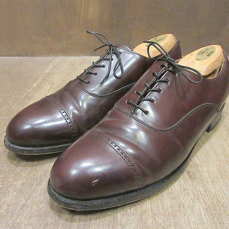 ビンテージ○BOSTONIANストレートチップシューズ茶size 9 1/2 D