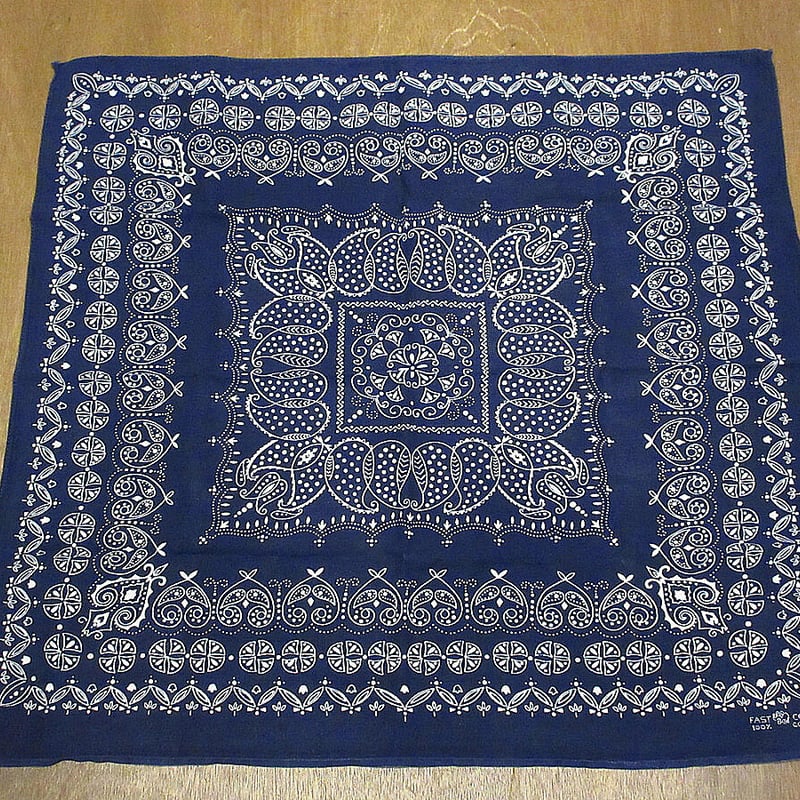 希少！60s~70s ビンテージバンダナ ウエスタン柄　エレファント DEADSTOCK / 1960-1970s】ELEPHANT BRAND エレファントブランド