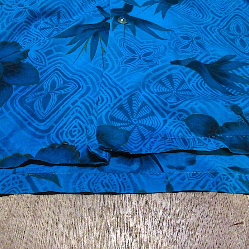ビンテージ70's○Duke of Hollywood花柄ハワイアンシャツsize L