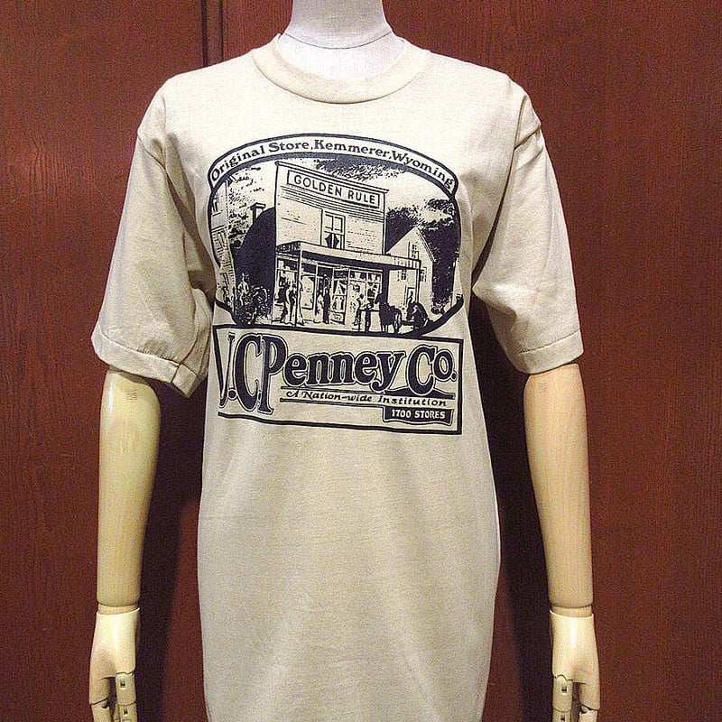 ビンテージ80's○DEADSTOCK J.C.PENNEY Co.プリントTシャツsize 