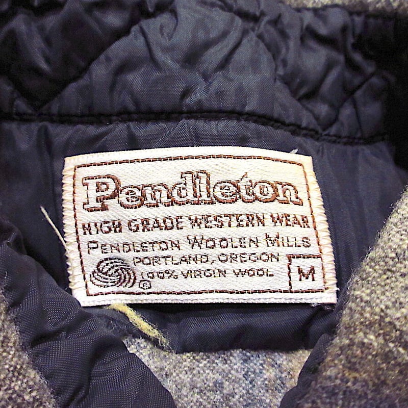 70s pendleton 白タグ　ウールシャツ　ボックス　ペンドルトン PENDLETON オンブラウールチェックシャツ 70s白タグ | 古着屋adm