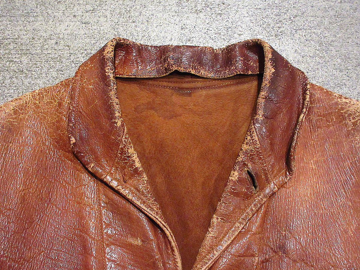 ビンテージ30's○Scully Bros.レザーコサックジャケット茶○240208i1-m-