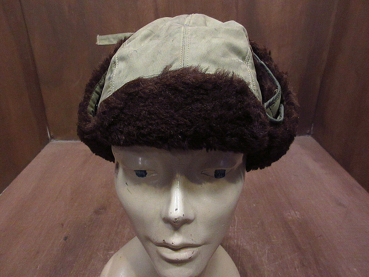 ビンテージDSA B9Bフライトキャップ ミリタリー米軍実物帽子 MILITARY - 古着 ビンテージ 70s ミリタリー 米軍 フライト