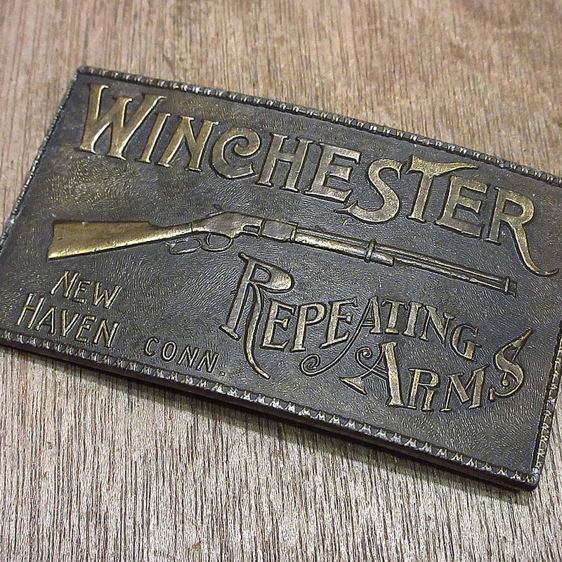 ビンテージ○WINCHESTER REPEATING ARMSメタルバックル○231204i5