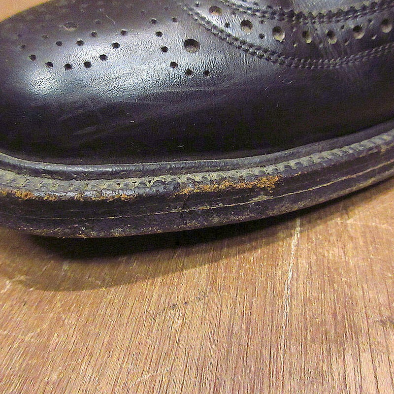 ビンテージ60's○FLORSHEIM Varsity 20686ウイングチップシューズ黒si