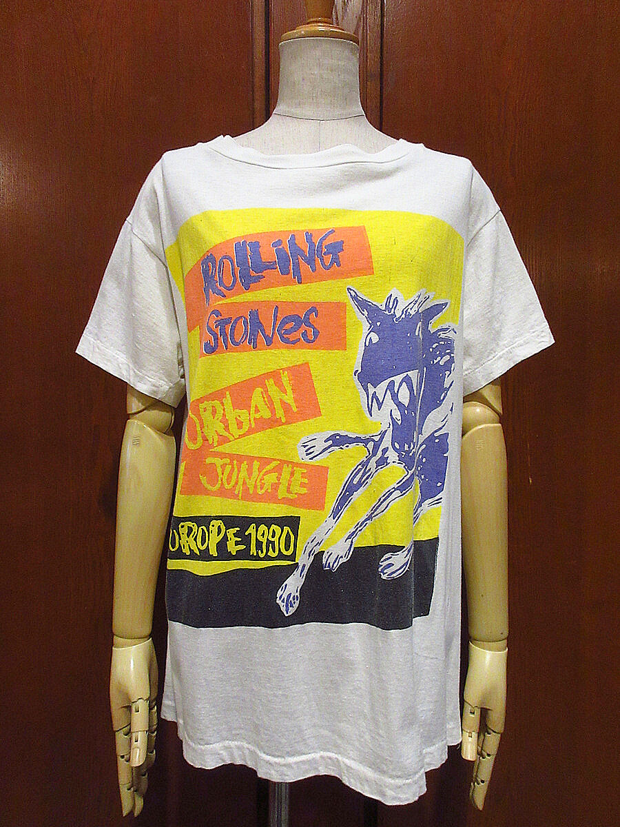 ビンテージ90's THE ROLLING STONES 1990年ツアーTシャツsize