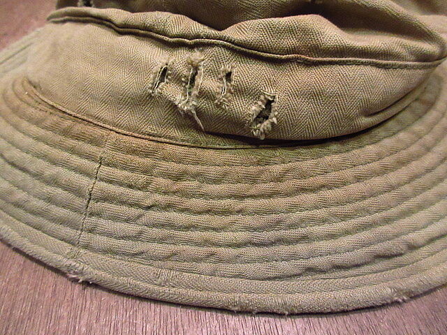 40s Vintage U.SARMY HBT ハット 40's WWII US.ARMY HBTハット 40年代 ミリタリー アメリカ軍 米