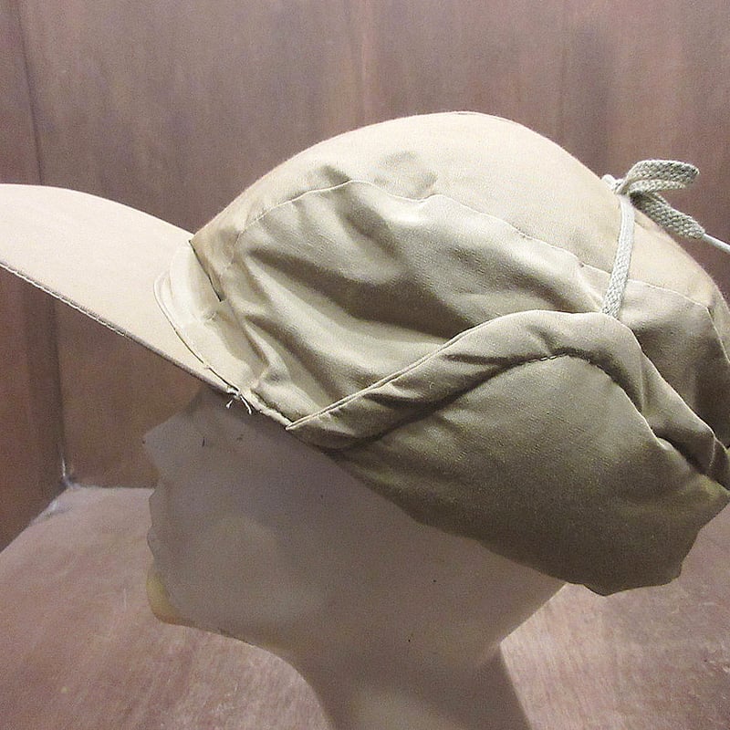 ビンテージ70's○Eddie Bauer耳当て付きダウンキャップベージュ ビンテージ70's○Eddie Bauer耳当て付きダウンキャップベージュ