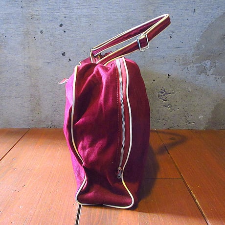 ビンテージ50’s●TRANS WORLD AIRLINESキャンバスボストンバッグ●250125k4-bag-bstn -1950sキャビンショルダーバッグTWA航空