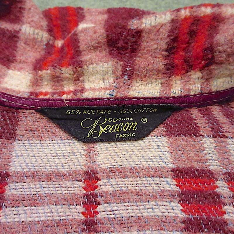 ビンテージ40's○Beaconキッズチェックブランケットガウン