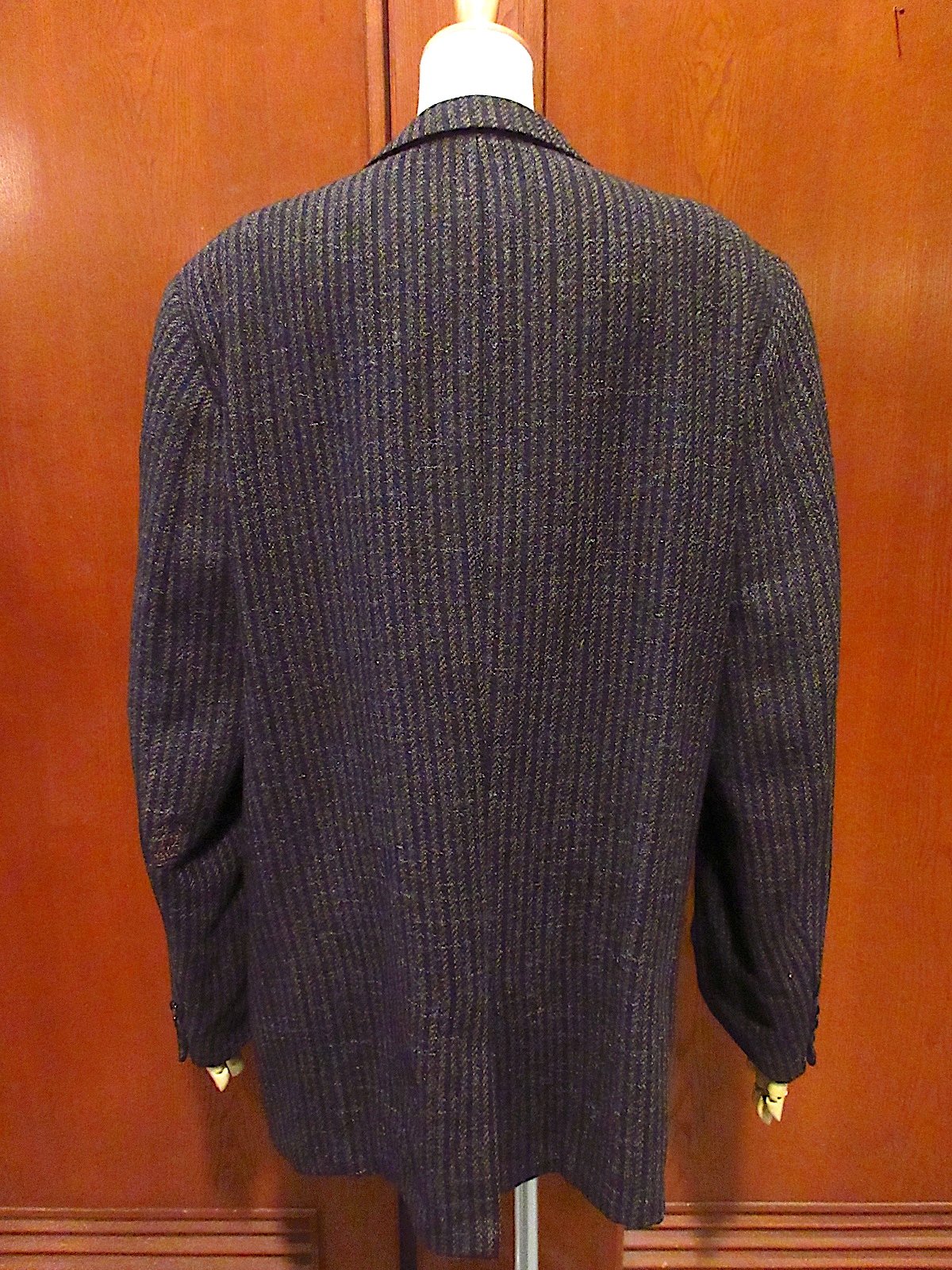 ビンテージ50's○Fahey-Brockmanウールストライプ3Bテーラード