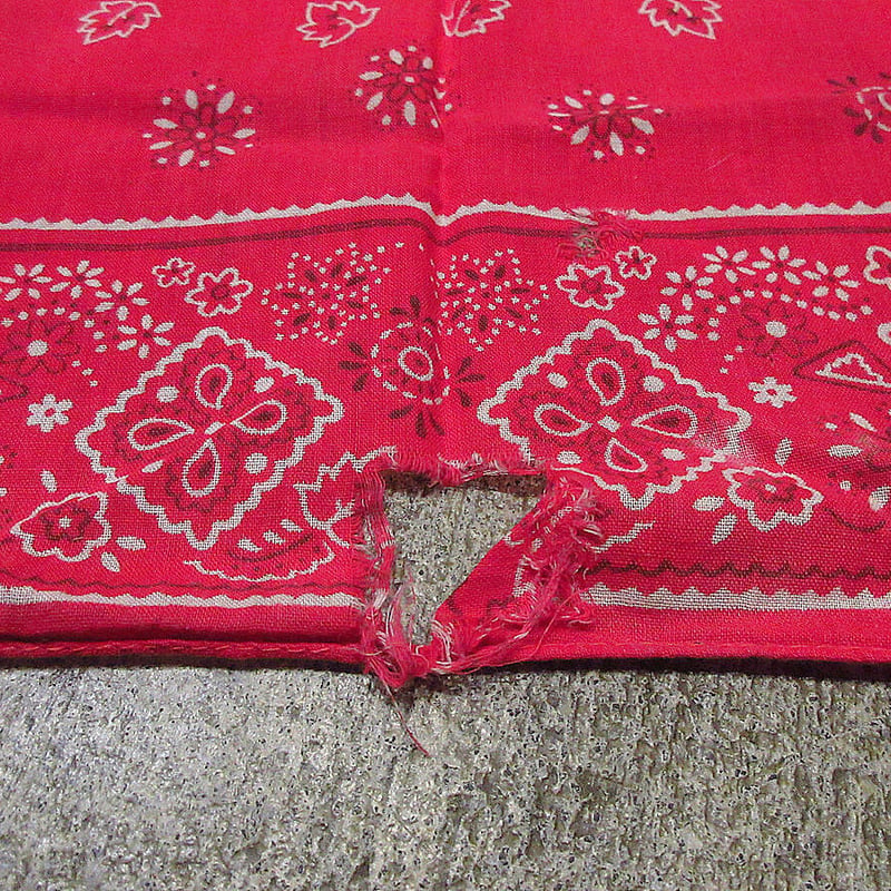 バンダナ(古着) DEADSTOCK 60's Elephant Brand FAST COLOR Bandana / エレファント
