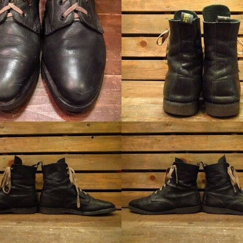 ビンテージ80's○MADE IN ENGLAND Dr.Martens 7ホールブーツ緑 S