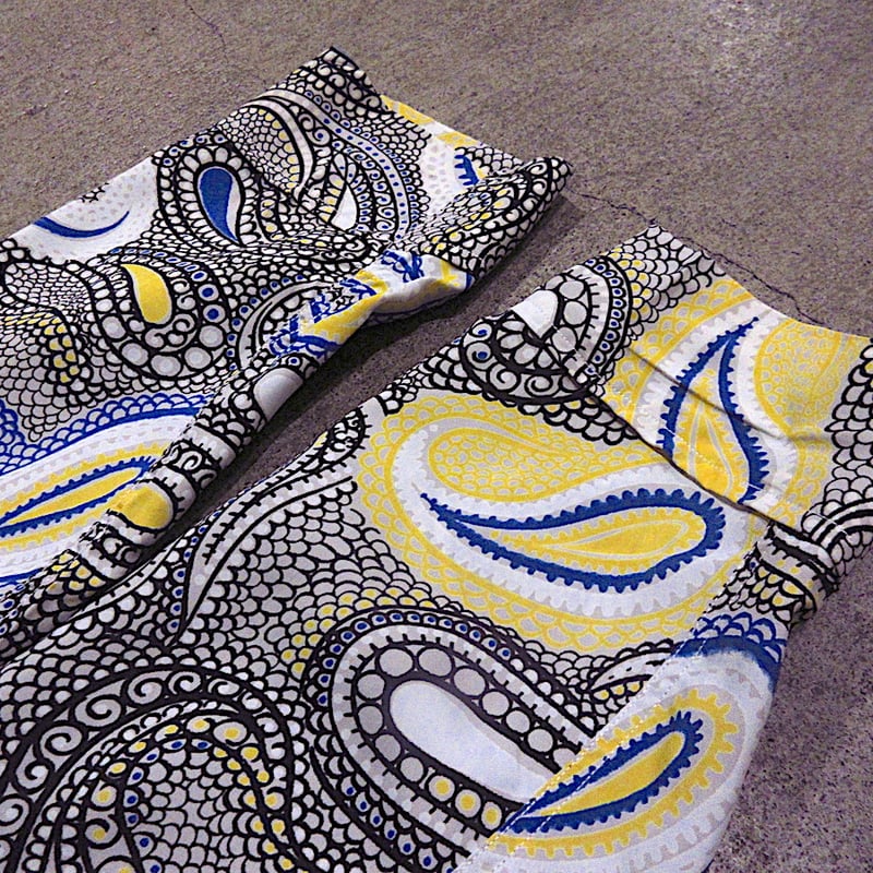 ビンテージ50's○DEADSTOCK TEXTRONペイズリー柄レーヨン