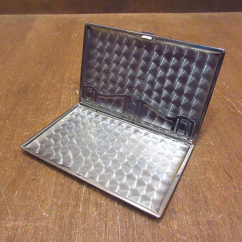 ビンテージ○RONSONメタルシガレットケース○211210s4-bxsタバコ