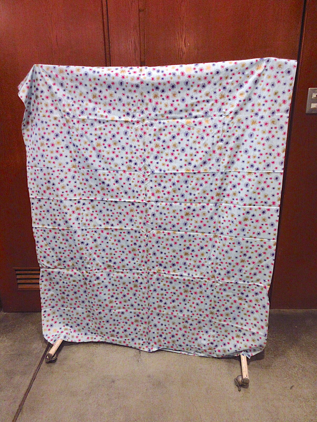 ビンテージ50's○アトミック柄ファブリックsize 314cm×113cm