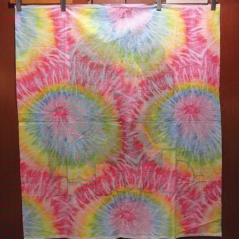 ビンテージ90's○The Doorsタイダイタペストリーsize 112cm×98.5cm○
